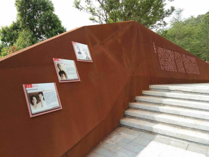 普陀耐候钢挡土墙